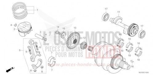 VILEBREQUIN/PISTON CB500XACT de 2026